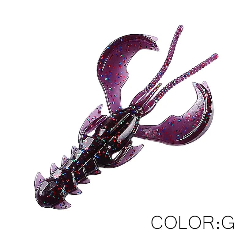 Leurre souple homard 65mm/40mm avec odeur sel - appât crevette attractif pour pêche au wobbler