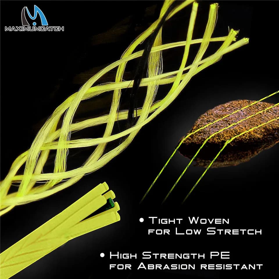 Ligne de backing pour pêche à la mouche 100/300 yards 20/30LB, tresse multicolore résistante