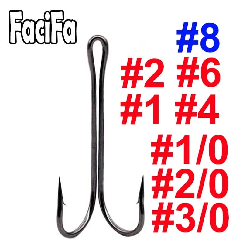 20 hameçons doubles long shank pour leurres souples - parfaits pour le jig et la pêche du black bass