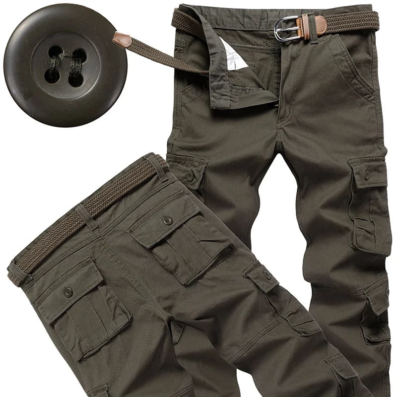 Pantalon cargo tactique homme pour pêche et randonnée - Confort optimal qualité premium jogger