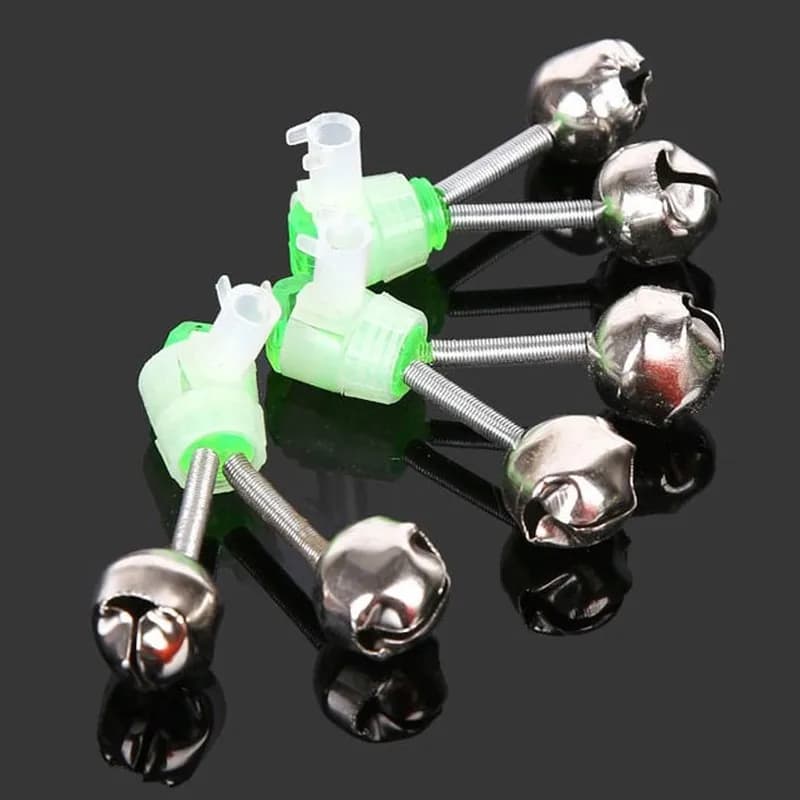 Cloches de pêche avec clip pour canne et pince de fixation alarmes de touche carpe accessoires