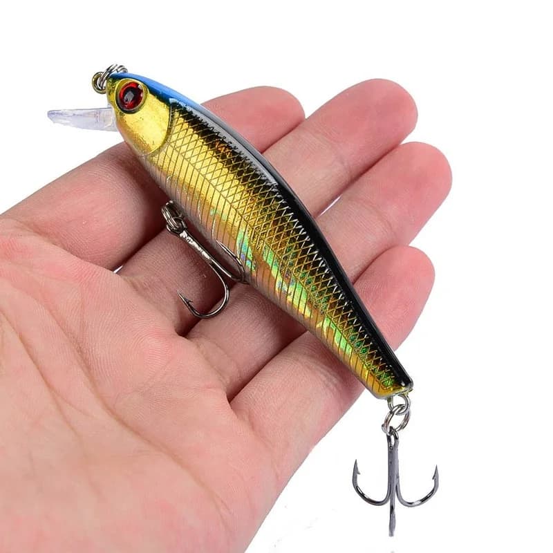 Leurre minnow coulant japonais 8.5cm 9.2g jerkbait pour pêche du brochet et black bass professionnel