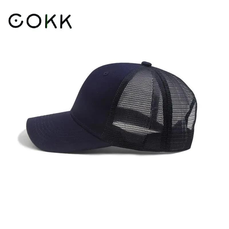 Casquette camouflage COKK homme femme été - Filet respirant snapback couleur unie casquette bone