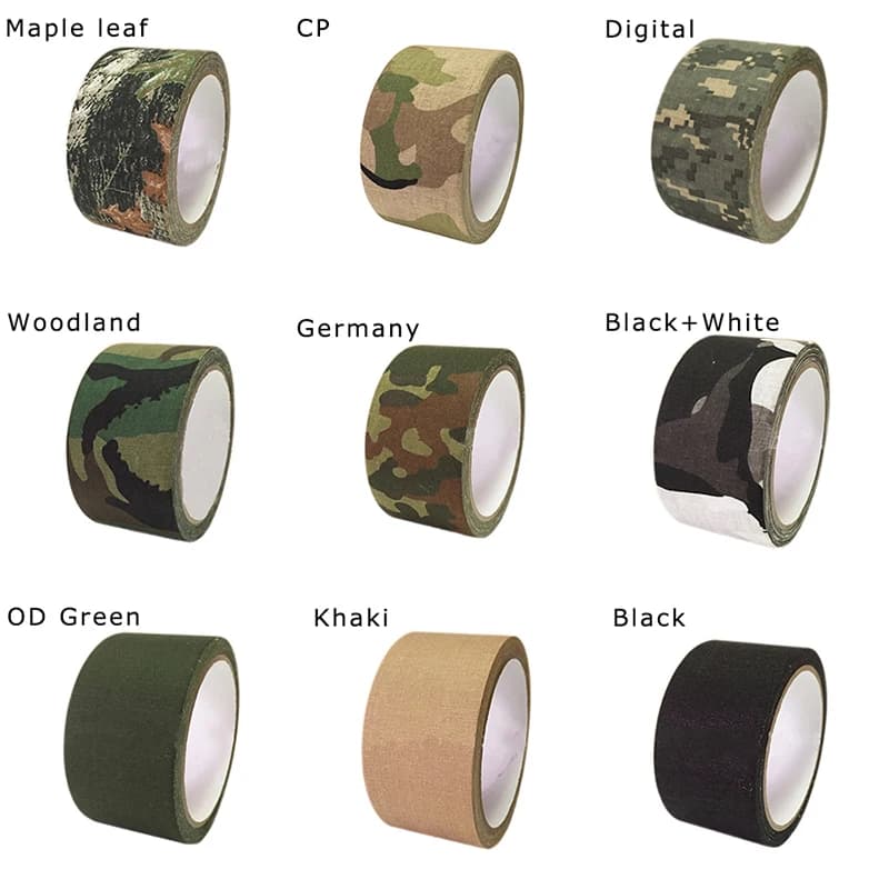 Ruban camouflage adhésif étanche - Bandes de camouflage durable pour équipement de chasse