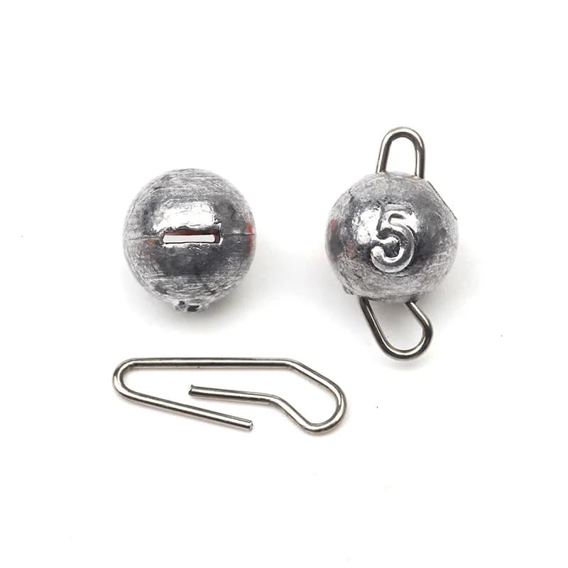 5 plombs pêche 3g-28g bullet poids ronds émerillon profondeur accessoires montages