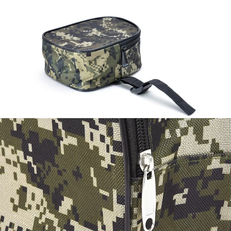 Pochette camouflage pour moulinets de pêche - Étui souple en toile Oxford pour leurres et accessoires