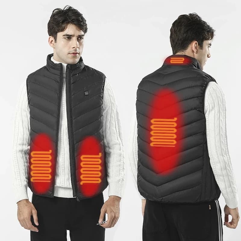 Veste chauffante 17 zones mode homme femme manteau intelligent électrique thermique chasse hiver