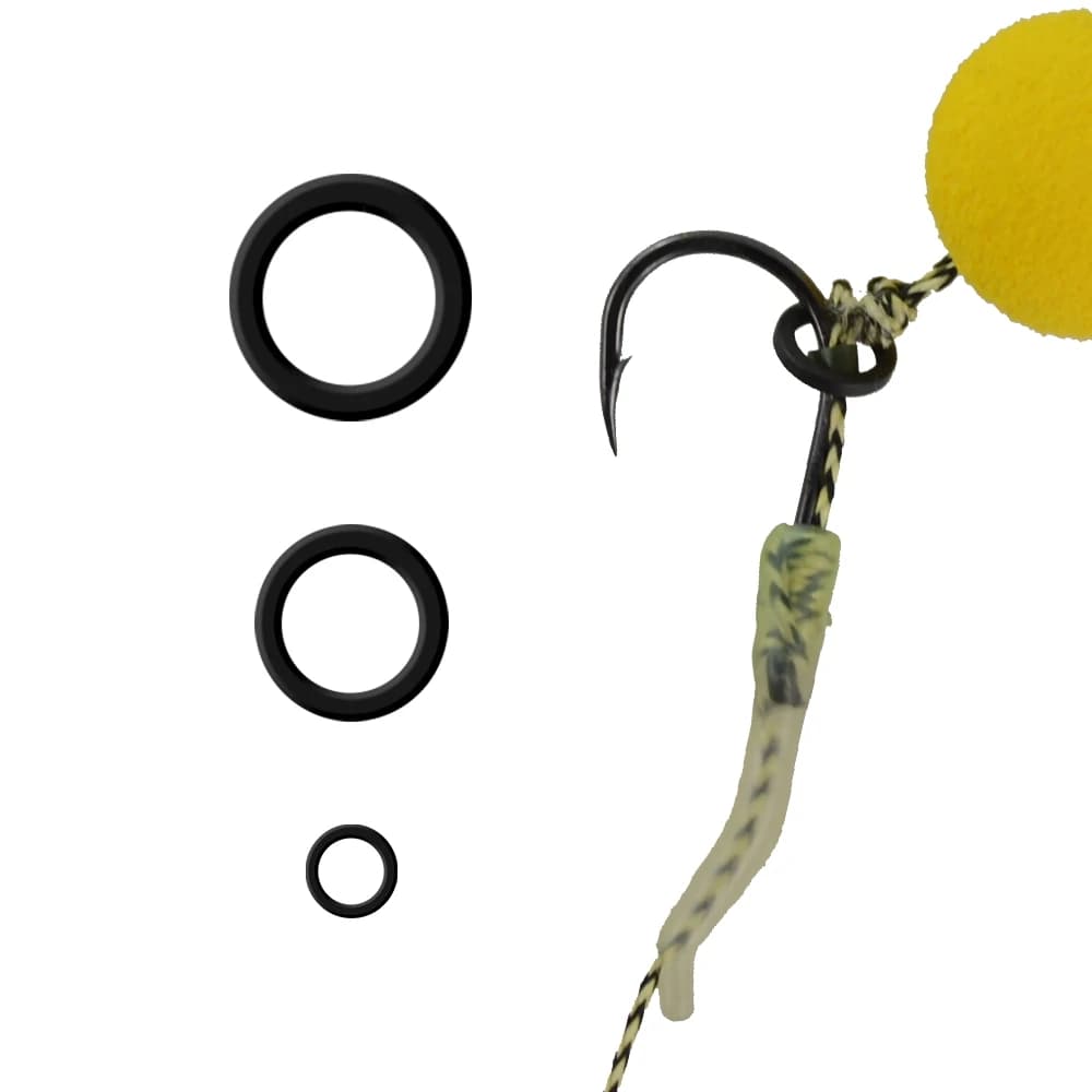 60 anneaux pour boilies et hair rigs pêche carpe - accessoires montages method feeder et pop ups