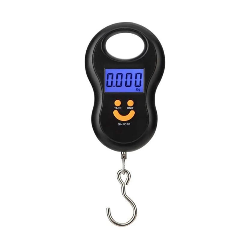 Balance numérique polyvalente 50kg 10g avec rétroéclairage - Pèse-bagages et balance pêche portable multifonction