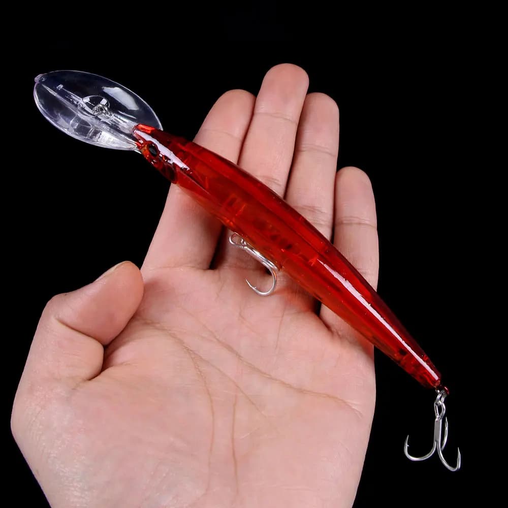 Leurre de pêche HENGJIA 17cm 23.5g Minnow avec yeux 3D - Appât artificiel plongeant 2.5m pour carnassiers