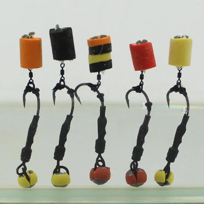 9 bouillettes pop-up chod zig rig - appâts artificiels mousse pour pêche carpe accessoires montage