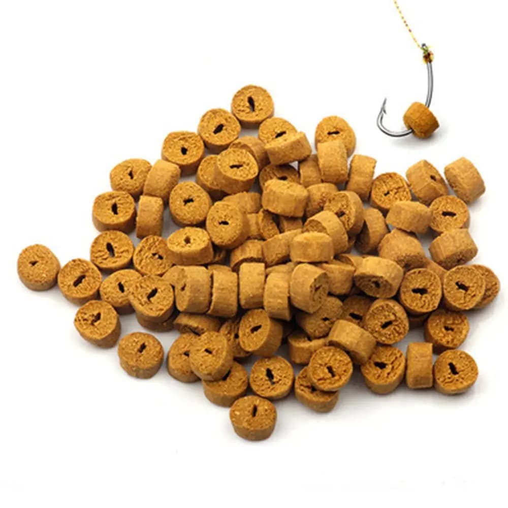 100 bouillettes creuses rouges pour carpe herbivore - appâts particules insectes 25g pêche amorçage