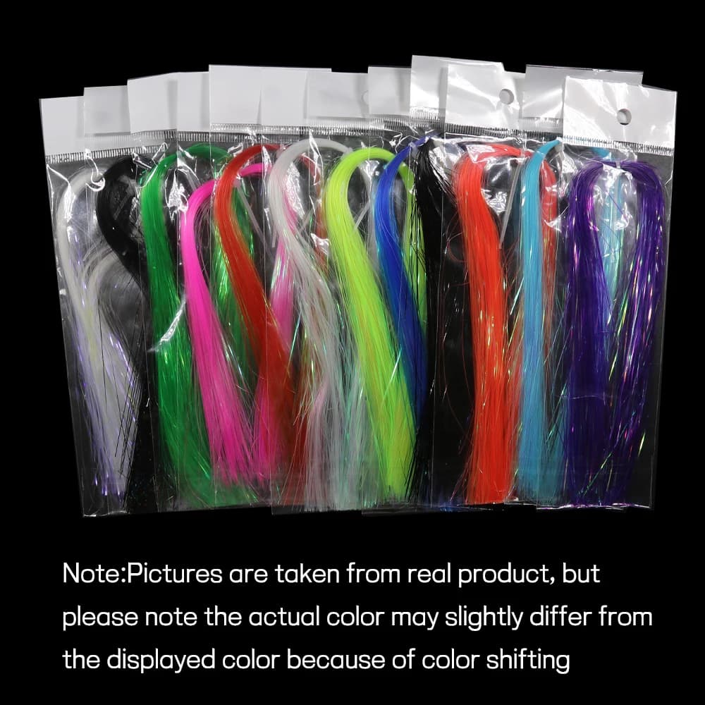 Matériaux montage mouches flashabou perle UV 0.5mm pour pike saumon truite pêche streamer