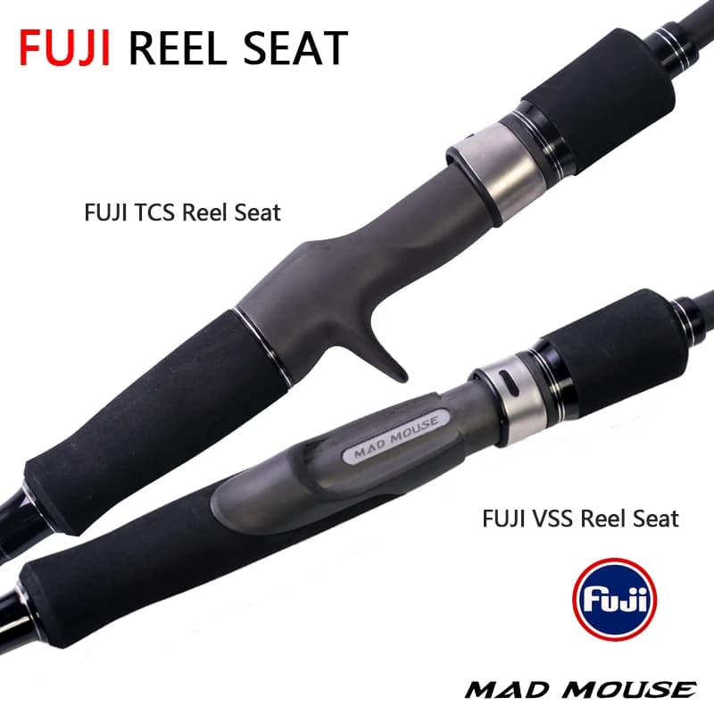 Canne slow jigging MADMOUSE Full Fuji 6'3" pour jigs 80-350g - Rod boat pêche eau salée casting 15kg