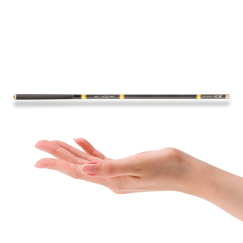 Canne télescopique stream fishing super légère 3.6m à 8m carbone haute densité pour eau douce