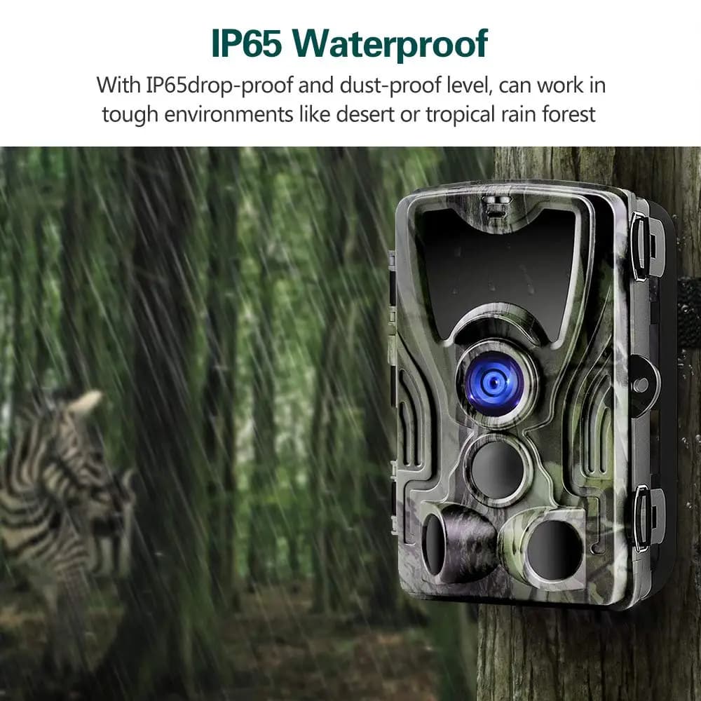 Caméra trail HC801A 20MP 1080P étanche IP65 capteur PIR pour surveillance sécurité extérieure et chasse