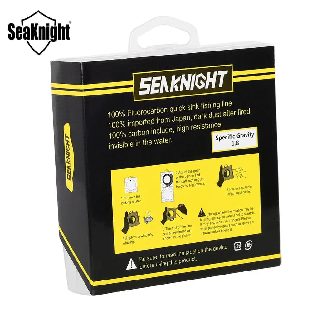 Fluorocarbone Seaknight 3 à 100LB Ligne de Pêche Carpe Rapide Immersion Leader Carboné 50M 100M