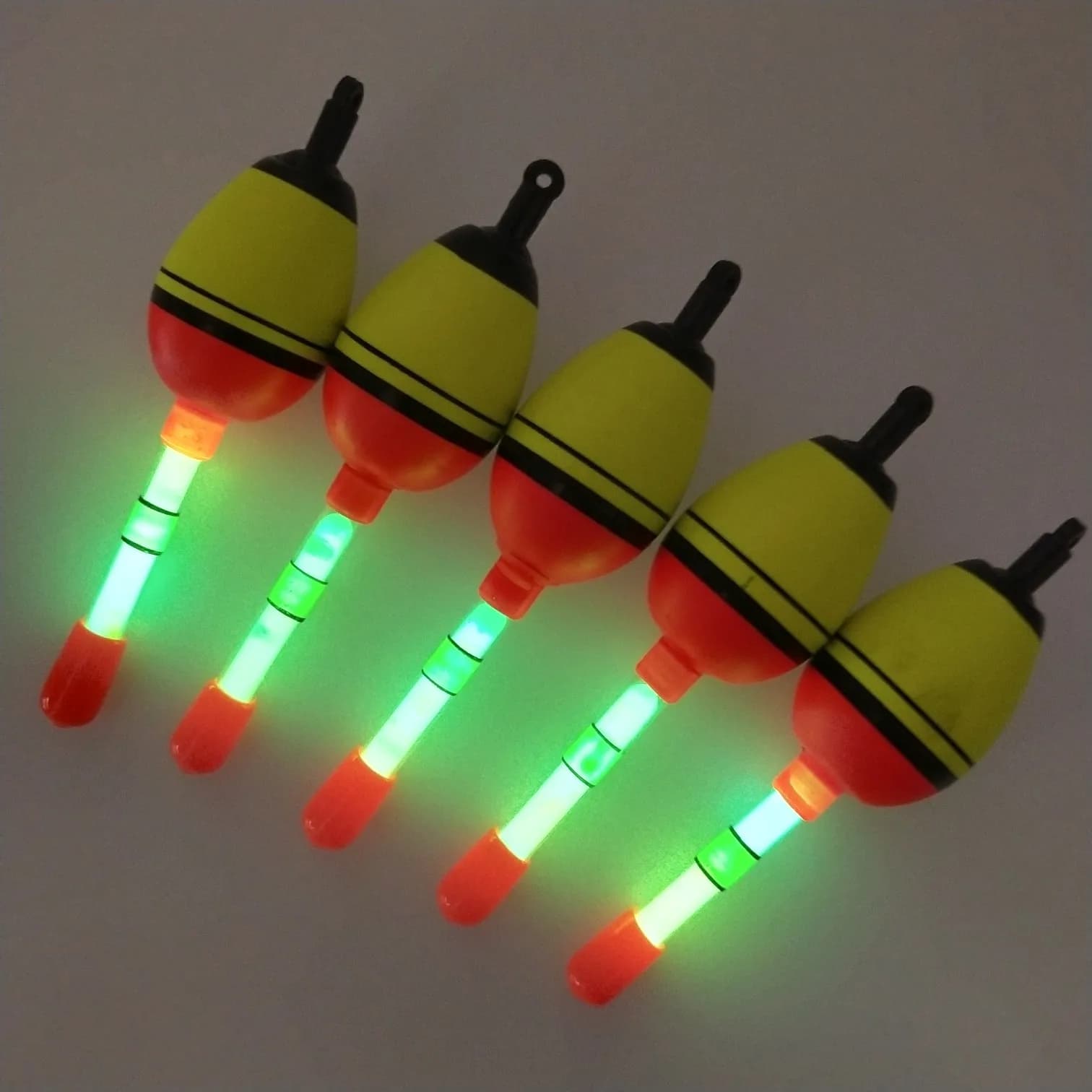 2 Flotteurs Nuit Lumineux 5g Compatibles Lightstick EVA Pêche Flotteurs Nocturnes Bobber B364