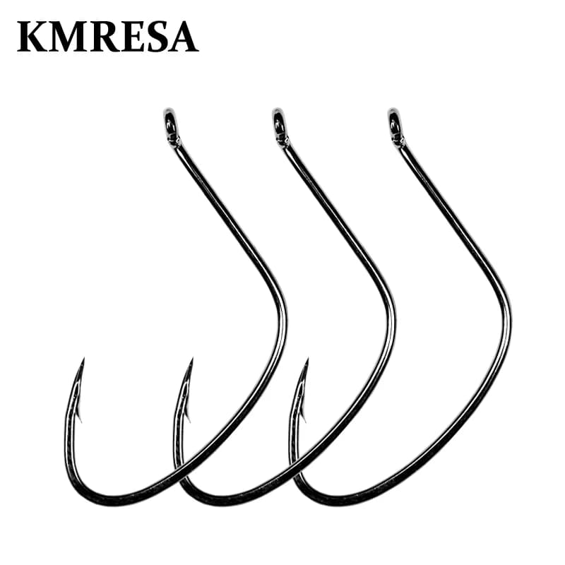 Hameçons offset #4 à #3/0 pour wacky rig drop shot pêche au ver crankbait carnassier