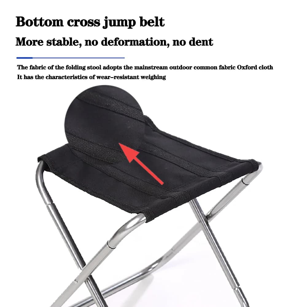 Tabouret pliant ultra léger pêche portable pour déplacements rapides entre spots rivière