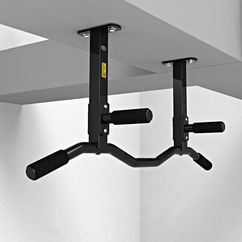 Barre de traction murale lourde - Barre fixe murale pour musculation intérieure haute capacité