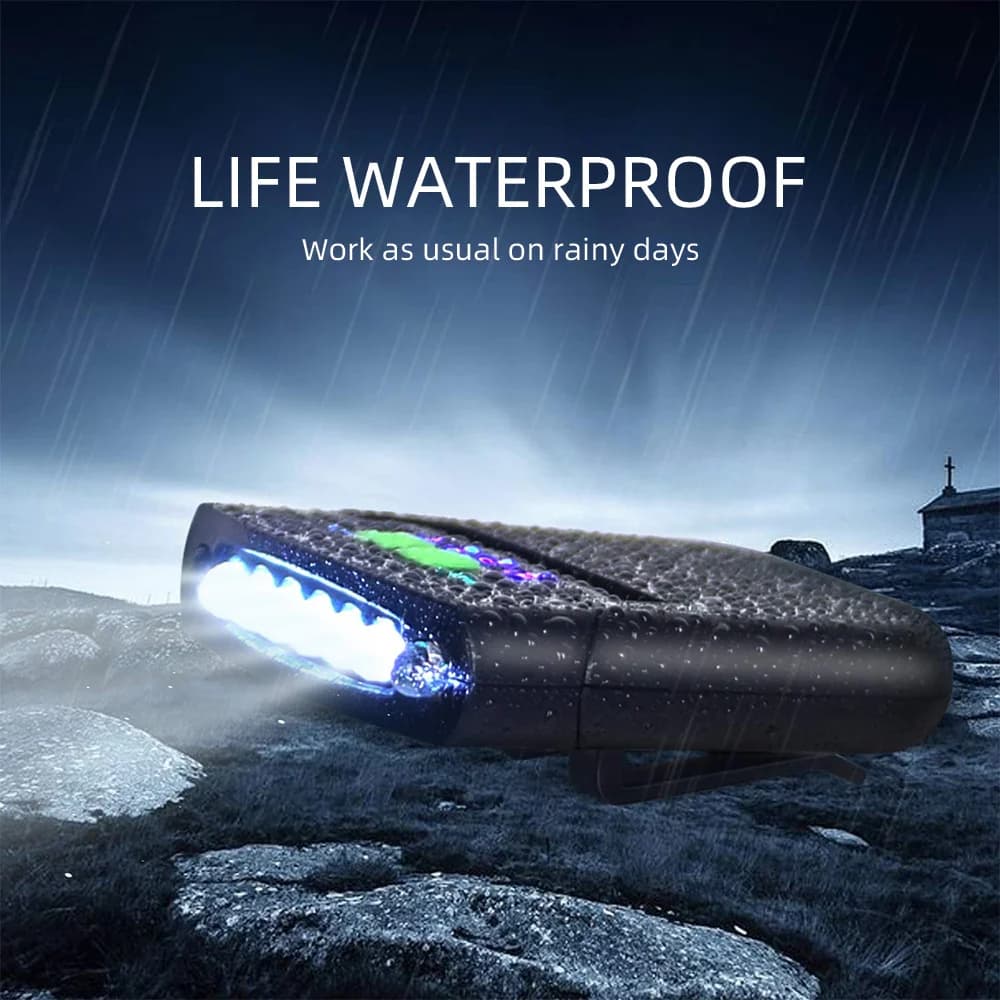 Mini lampe frontale LED clipable sur casquette USB rechargeable pour pêche et camping portable