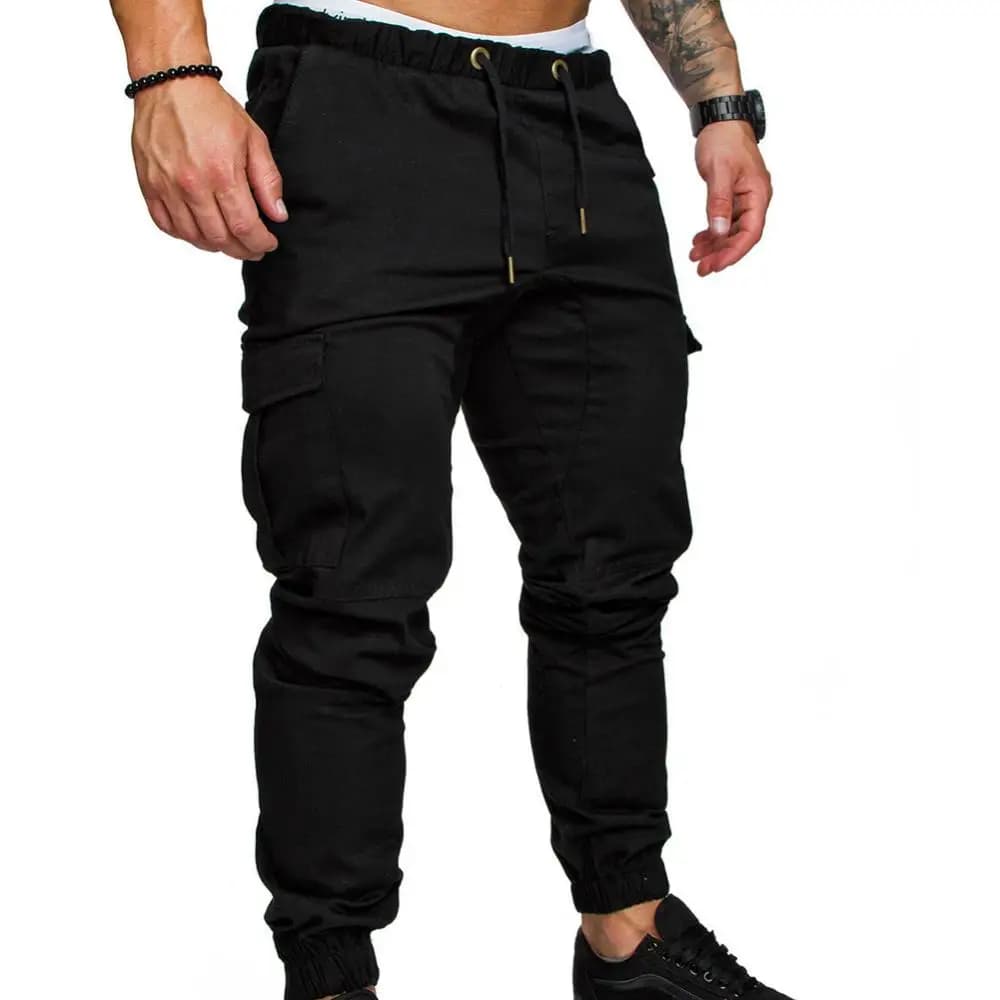Pantalon jogging uni homme pour pêche streetwear - Style hip hop et confort pour pêche décontractée