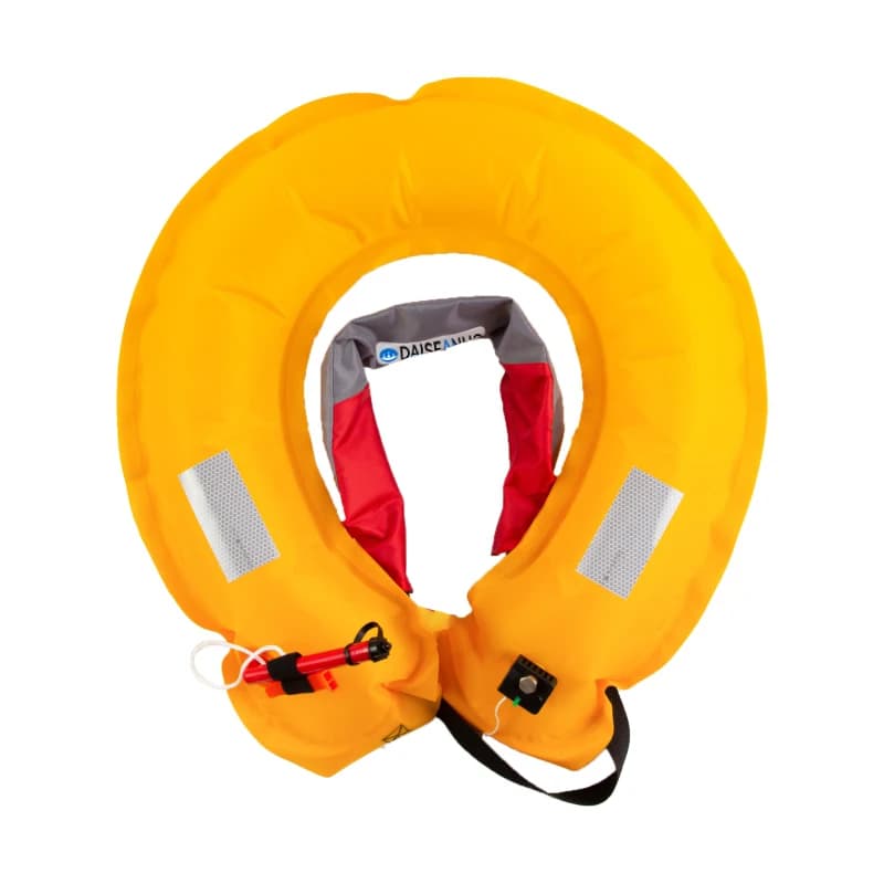 Gilet de sauvetage gonflable manuel pêche et bateau avec poche ceinture flottabilité