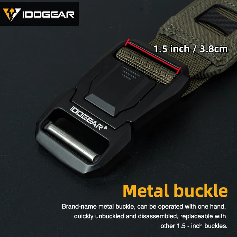 Ceinture tactique IDOGEAR 2 pouces boucle rapide Molle ceinture intérieure légère pêche duty ceinture