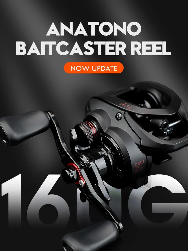 ANATONO Vrigo 160g Ultralight Baitcasting Reel BFS Fishing Reel 7.2 Gear Ratio S