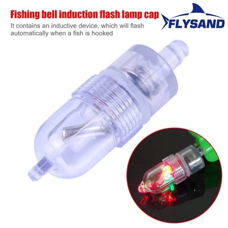 Cloches double alarme FLYSAND LED rouge et verte - Alarme lumineuse et sonore pour pêche nocturne