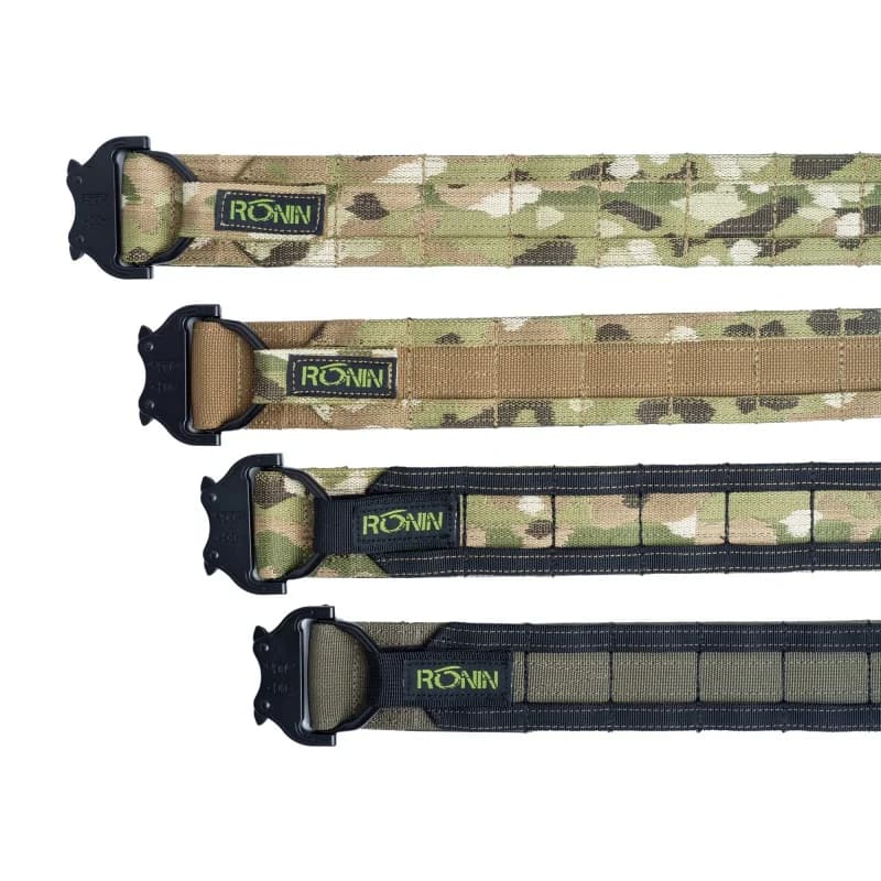 Ceinture tactique double couche style Ronin SENSHI 1.5 pouces - Équipement pêche militaire airsoft