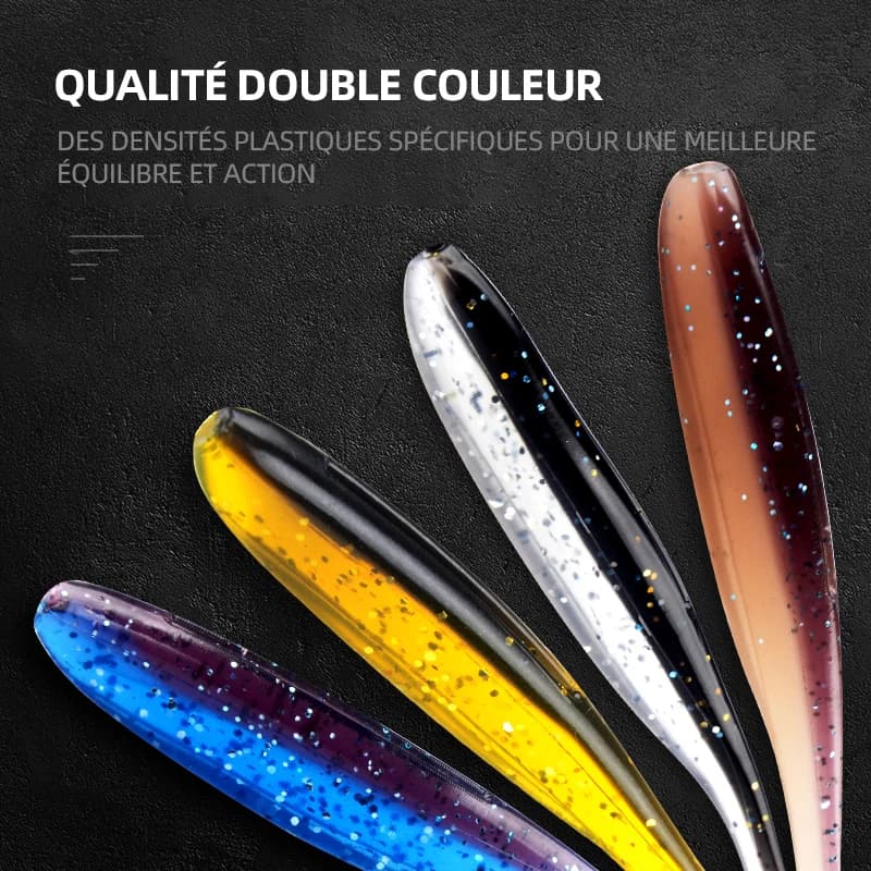 Leurres souples MEREDITH Easy Shiner 50-100mm - Appâts silicone wobblers pour pêche de la carpe
