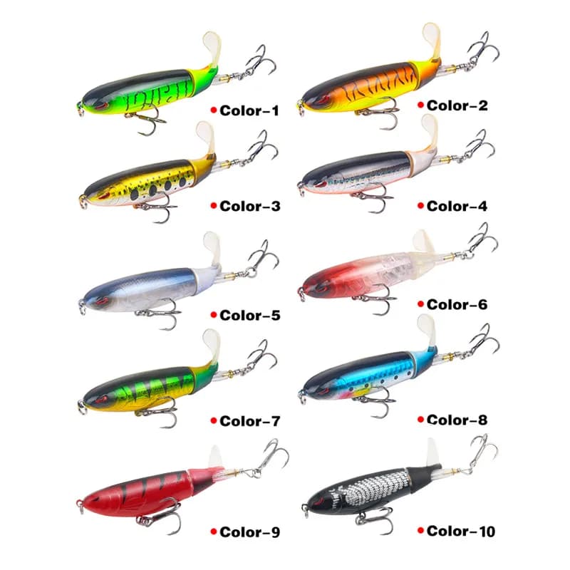 Leurre dur crank bait 13g-35g avec queue rotative - Appât artificiel oscillant pour pêche sportive