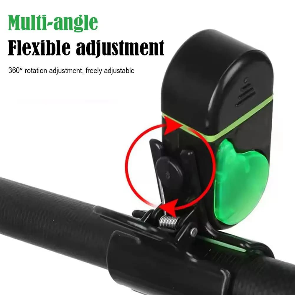 Détecteur de touche électronique LED clip sur canne avec alarme sonore et lumineuse 1/2 pièces