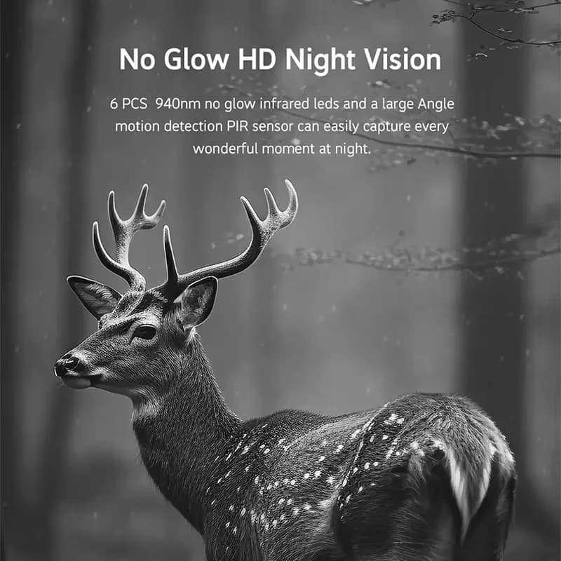 Caméra trail solaire 4MP 4G détection PIR mouvement carte SIM phototrap vision IR nocturne surveillance extérieure