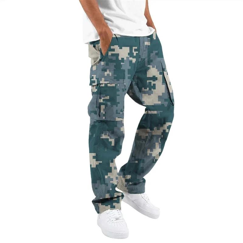 Salopette camouflage 2024 homme mode printing outdoor droite corde pêche décontractée vêtement