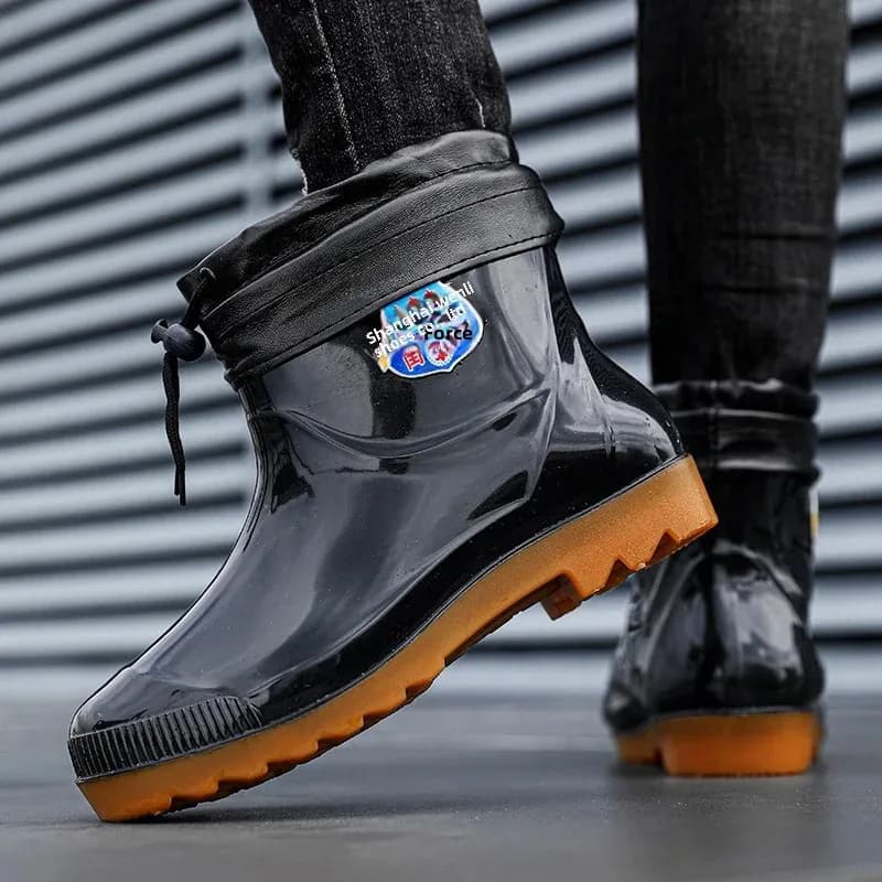 Bottes de pêche hiver 2023 doublées polaire imperméables antidérapantes pour hommes pêche en eau froide