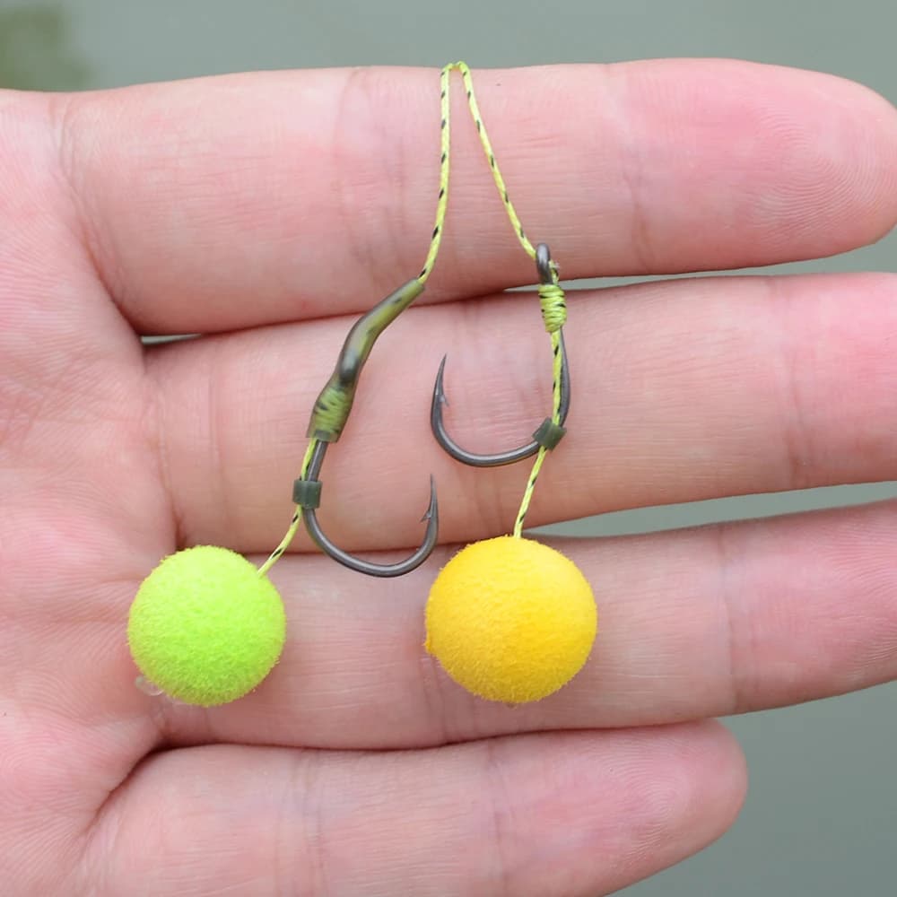 50 hameçons carp fishing Hirisi barbelés japonais acier carbone pour pêche carpe avec œil