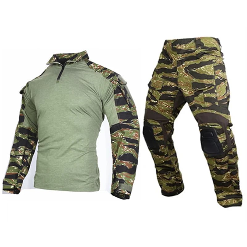 Uniforme tactique Emersongear G3 camouflage Iraq Tabby - Tenue combat professionnelle pour pêche tactique