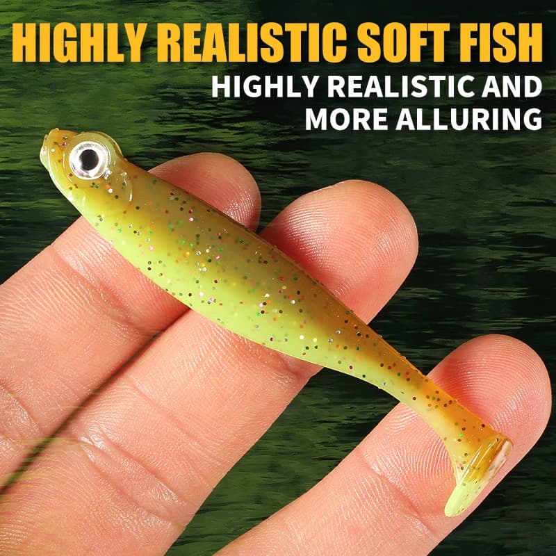 Leurre souple Supercontinent Shad T-tail 5cm 7cm silicone pêche aux leurres wobblers plastique
