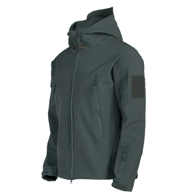 Veste de pêche softshell peau de requin 2024 - Imperméable coupe-vent tactique homme