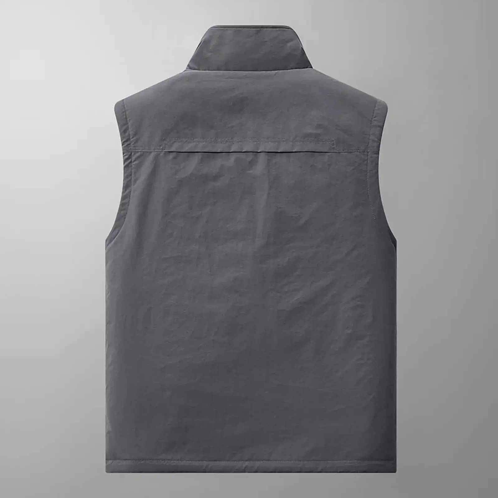 Veste sans manches homme 5XL automne - Veste polaire multi-poches pour randonnée et travail chaud