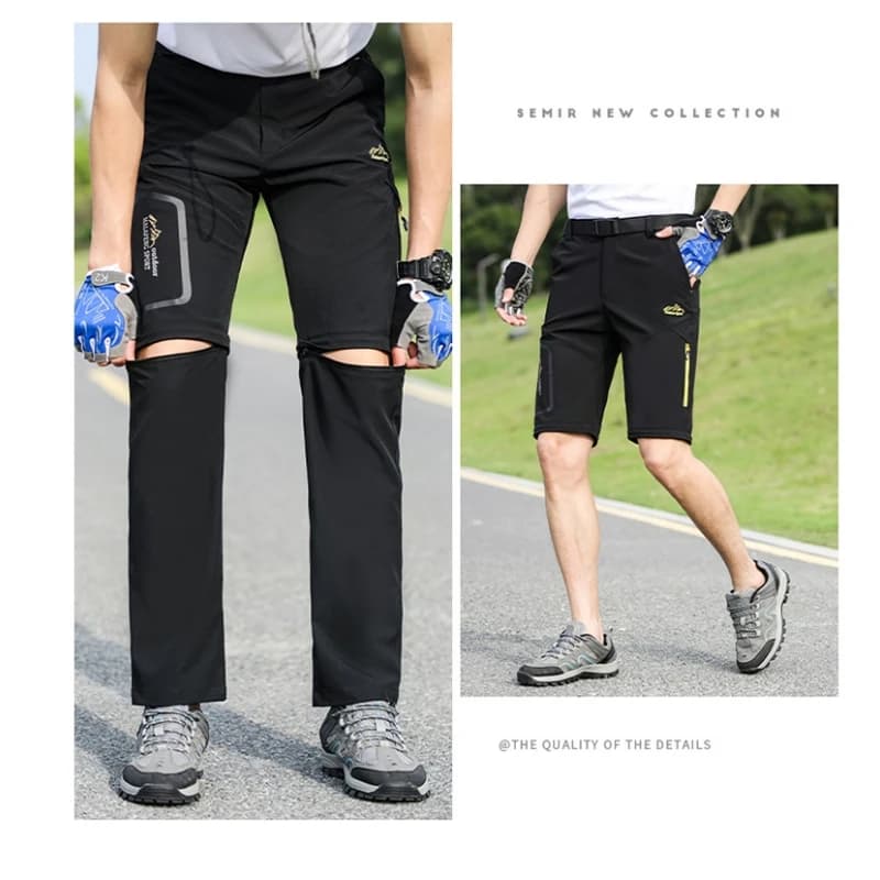 Pantalon de randonnée détachable couple UETEEY - Séchage rapide pour pêche camping et trekking
