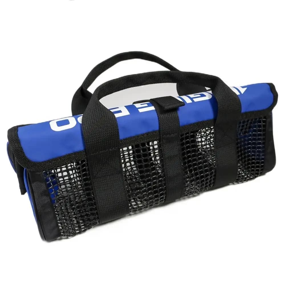 Sac de rangement pour leurres jig en PVC noir - Grande capacité pour hameçons et appâts de pêche