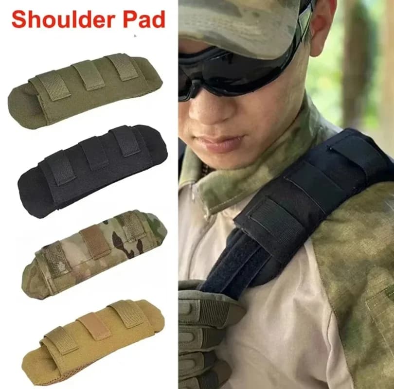 Coussin d'épaule tactique respirant anti-dérapant pour écharpe de pêche et équipement outdoor