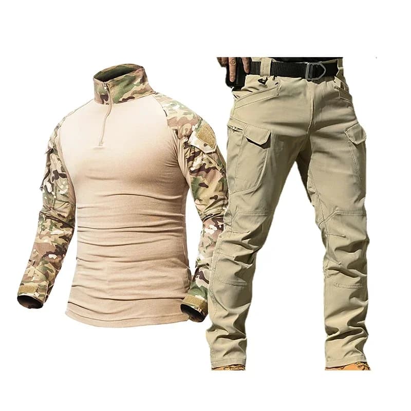 Uniforme de chasse tactique IL camouflage multicam noir pêche randonnée vêtement technique polyvalent