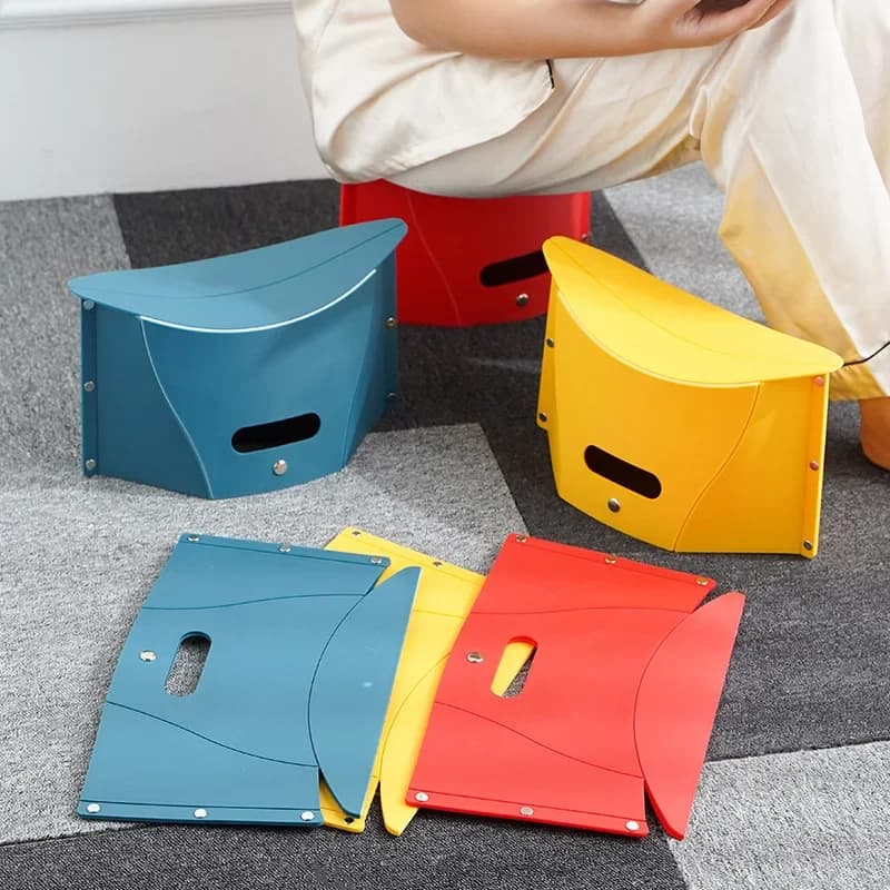 Tabouret carte pliant portable plastique camping multifonction siège pliable pour pêche pique-nique voyage léger
