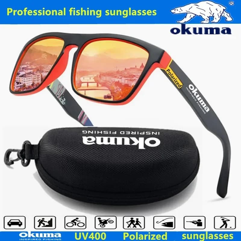 Lunettes de soleil polarisées Okuma UV400 - Pêche, chasse, vélo - Protection optimale outdoor