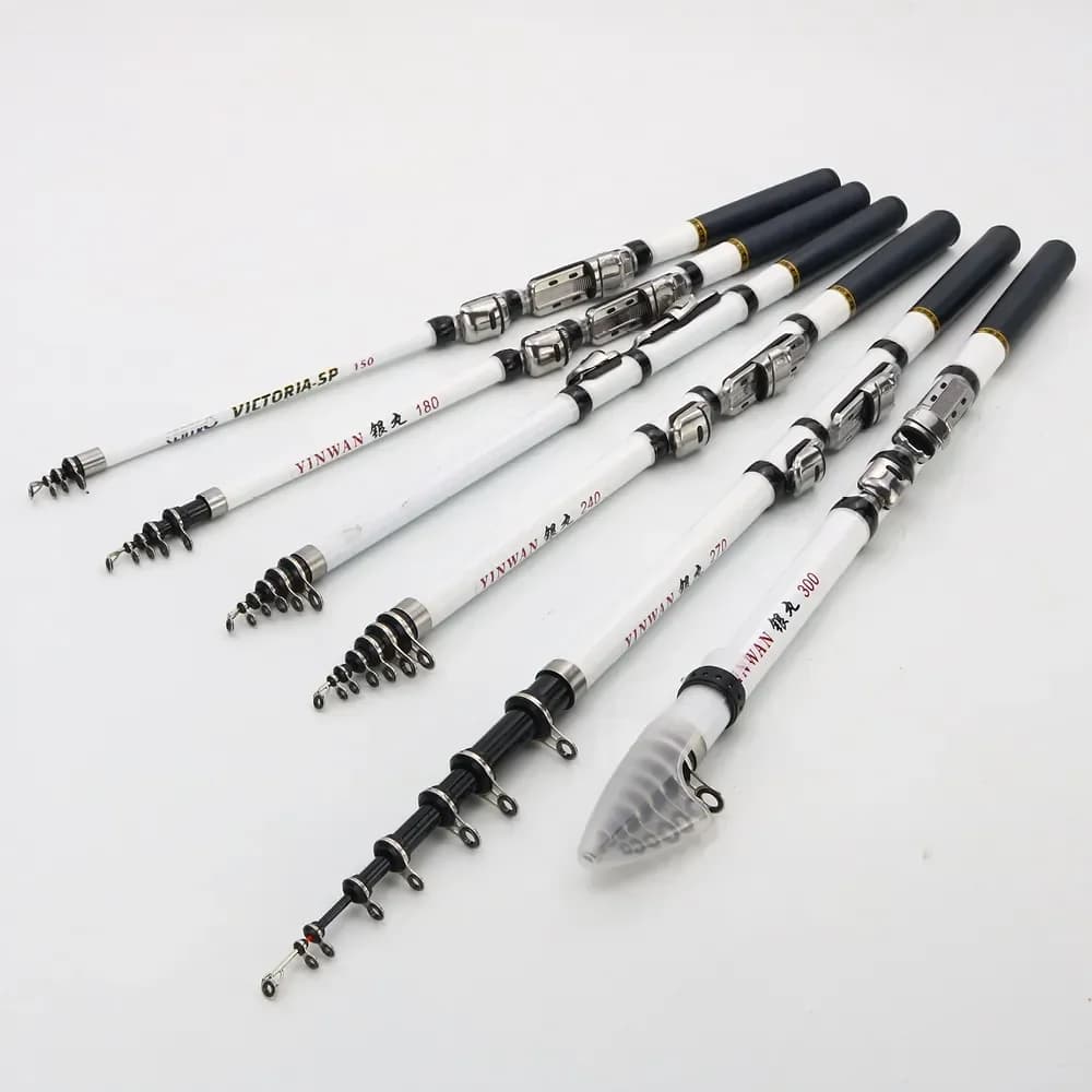 Canne à pêche télescopique JOSBY fibre de carbone 3m spinning ultra portable haute qualité pour pêche